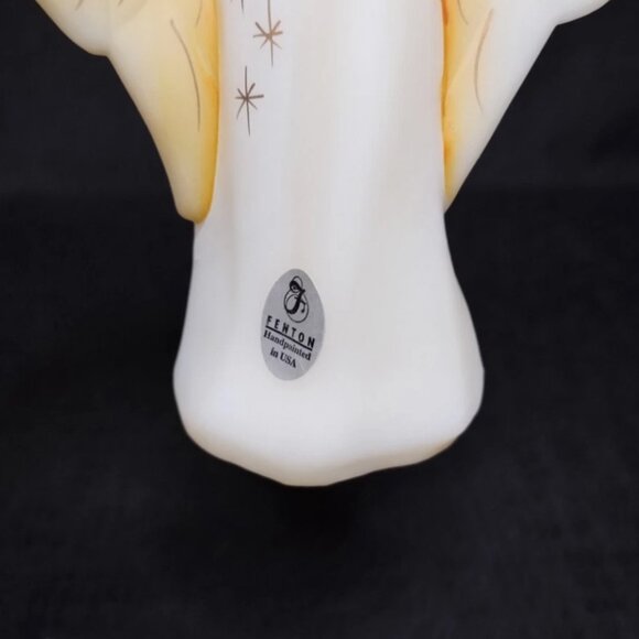 Fenton The Gloria Angel Nativity Figurine First Edition Signed Hand Painted - Picture 7 of 16
